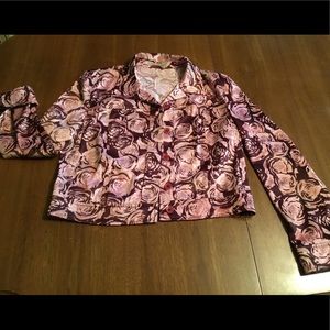 S. OLIVER WOMEN - Floral Cropped Jacket Sz 40 (10)
